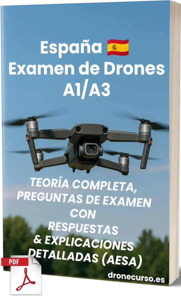 Examen de Drones A1/A3 España – Teoría completa, 500+ preguntas tipo examen con respuestas y explicaciones detalladas