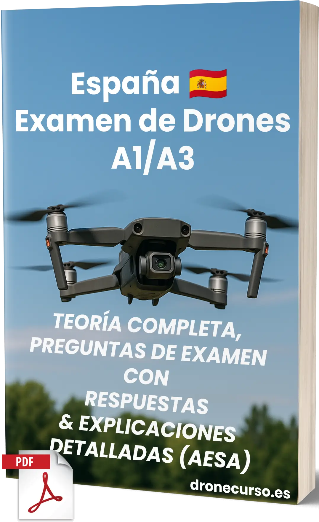 Examen de Drones A1/A3 España – Teoría completa, 500+ preguntas tipo examen con respuestas y explicaciones detalladas: imagen 1