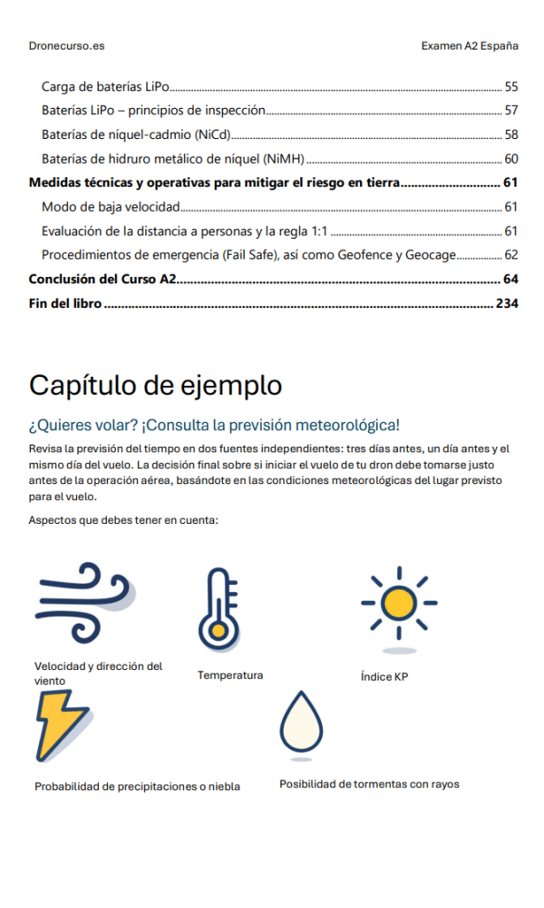 Examen A2 de drones en España - Preguntas Oficiales de Examen, Respuestas Detalladas, Con Material de Estudio Completo AESA: imagen 4
