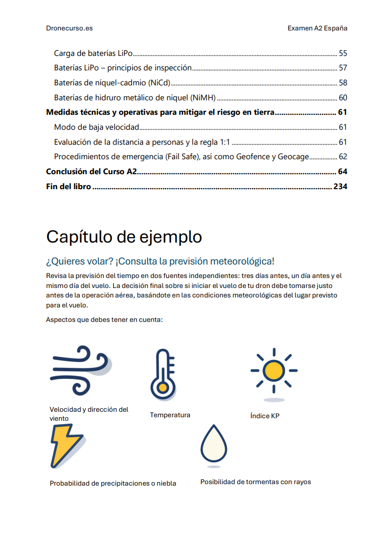 Examen A2 de drones en España - Preguntas Oficiales de Examen, Respuestas Detalladas, Con Material de Estudio Completo AESA: imagen 4