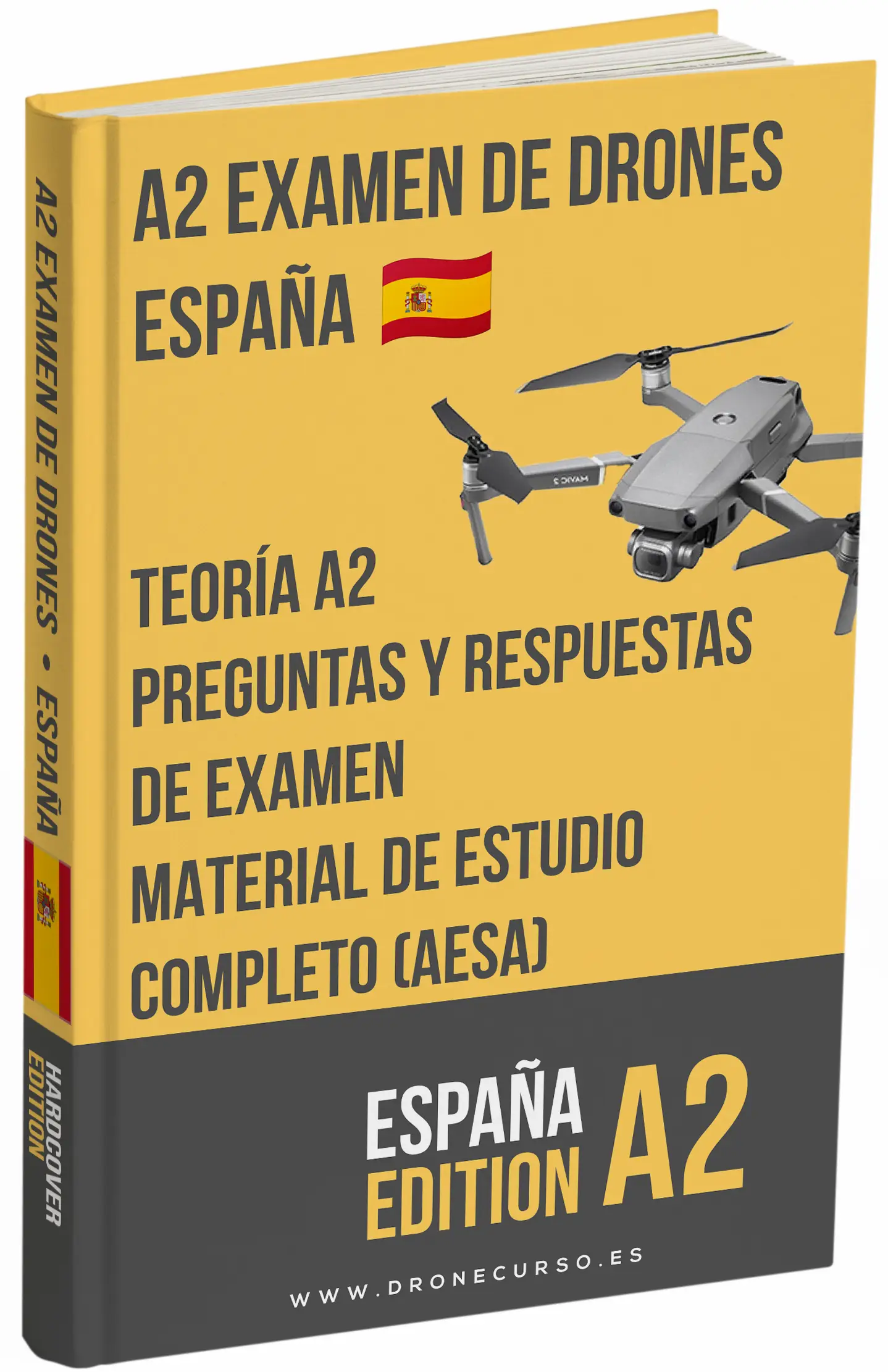 Examen de drones A2 España – Teoría avanzada, material completo de estudio y más de 500 preguntas tipo examen con respuestas: imagen 1