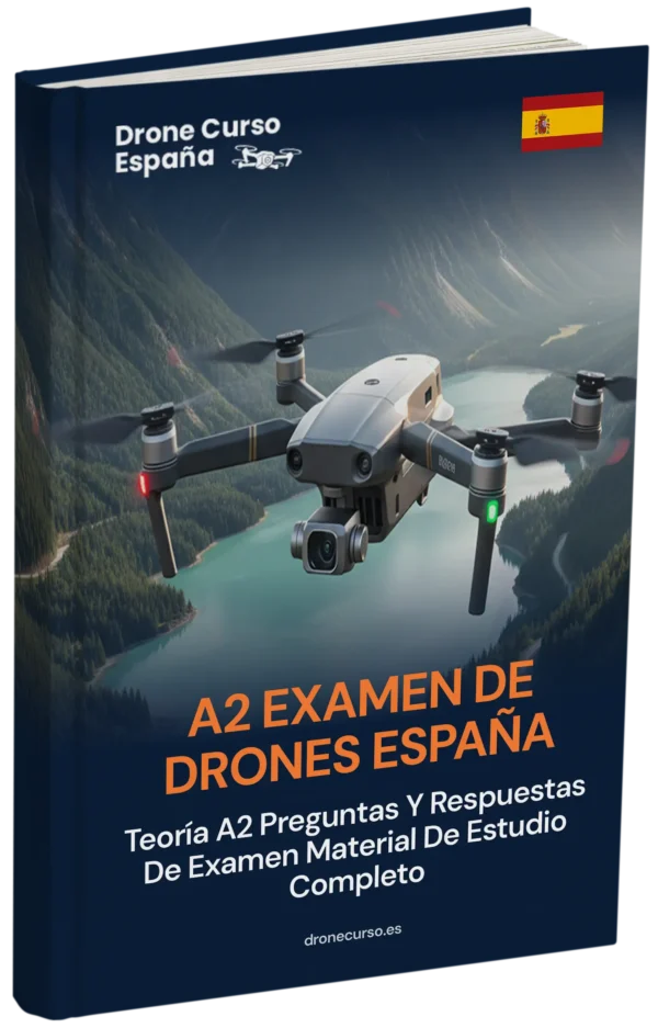 Examen de drones A2 España – Teoría avanzada, material completo de estudio y más de 500 preguntas tipo examen con respuestas