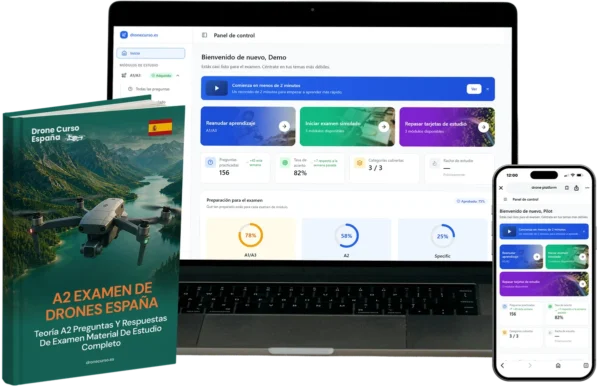 A2 licencia de drones Combo – A2 Formación & plataforma e-learning